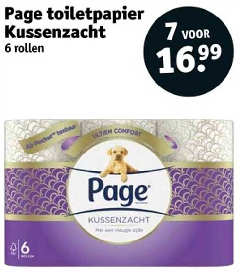 Page toiletpapier Kussen zacht