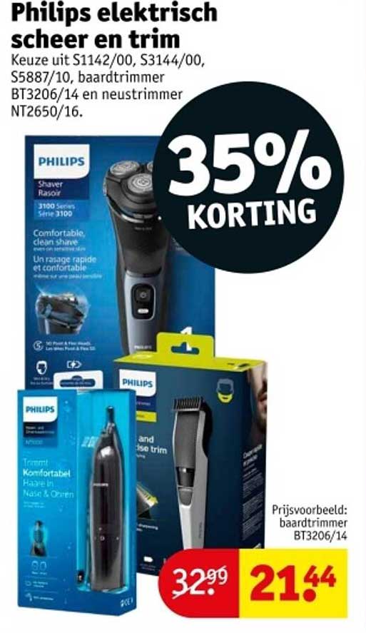 Philips elektrisch scheren en trim