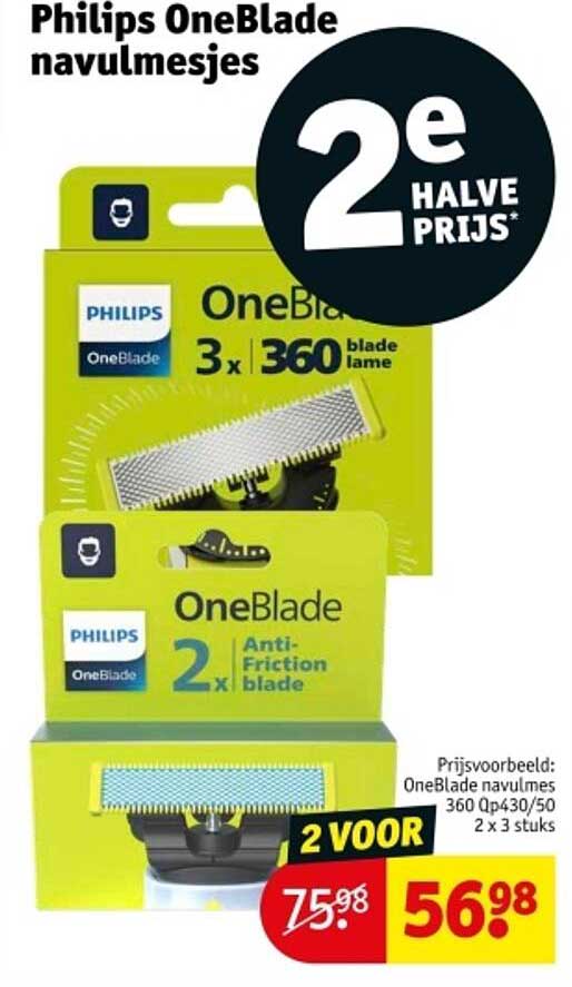 Philips OneBlade navulmesjes