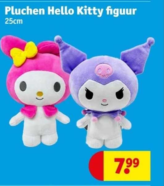 Pluchen Hello Kitty figuur 25cm