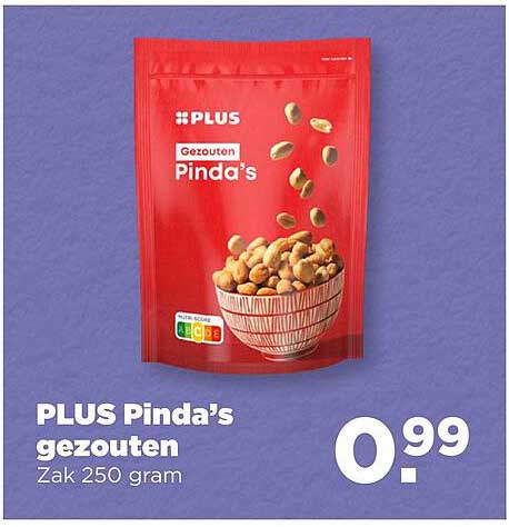 PLUS Pinda's gezouten