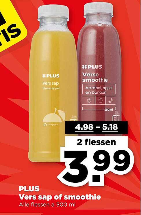 PLUS Vers sap of smoothie