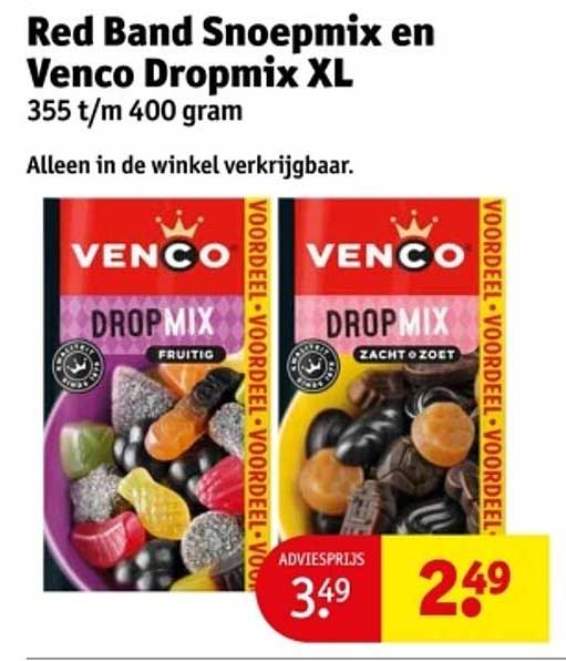 Red Band Snoepmix en Venco Dropmix XL