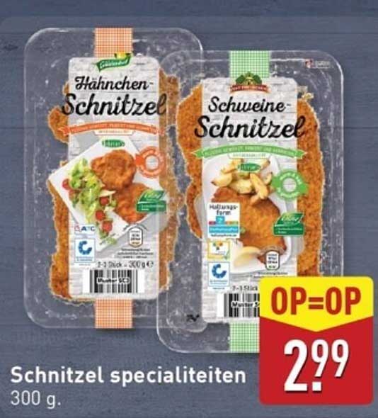 Schnitzel specialiteiten