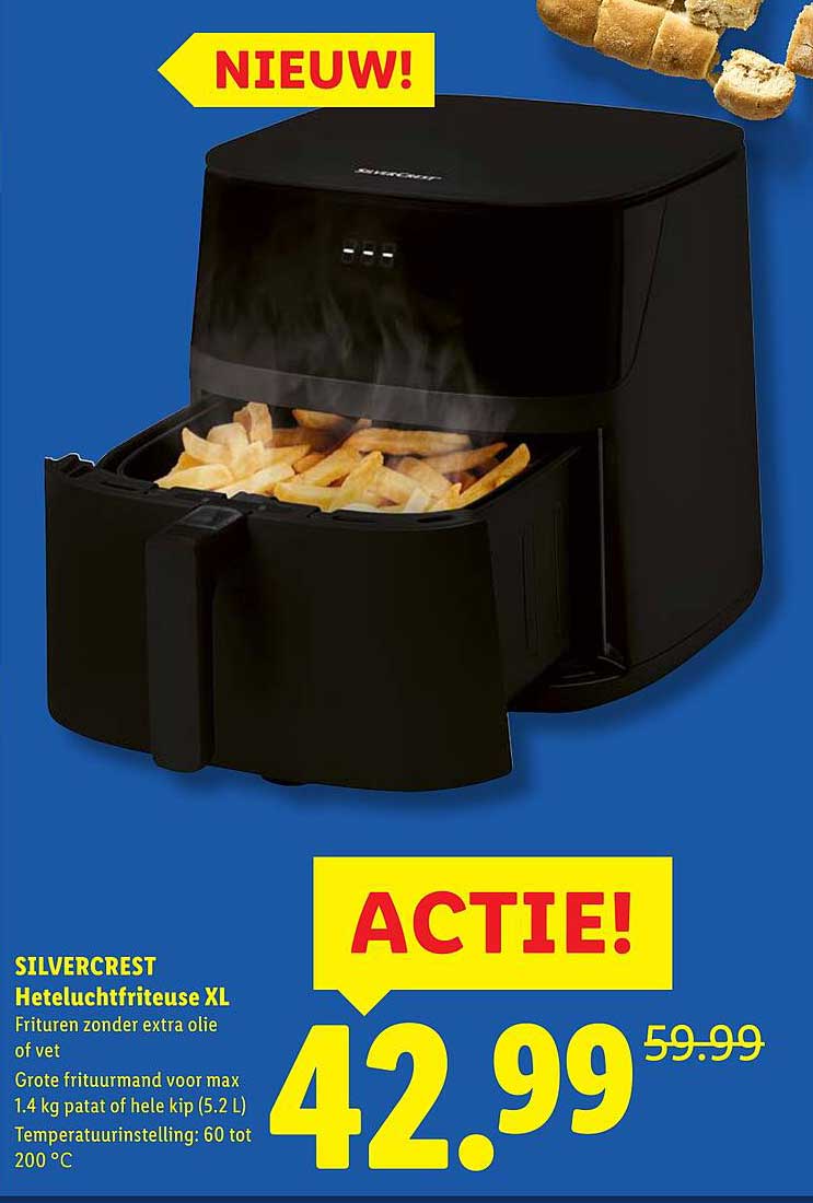 SILVERCREST Heteluchtfriteuse XL