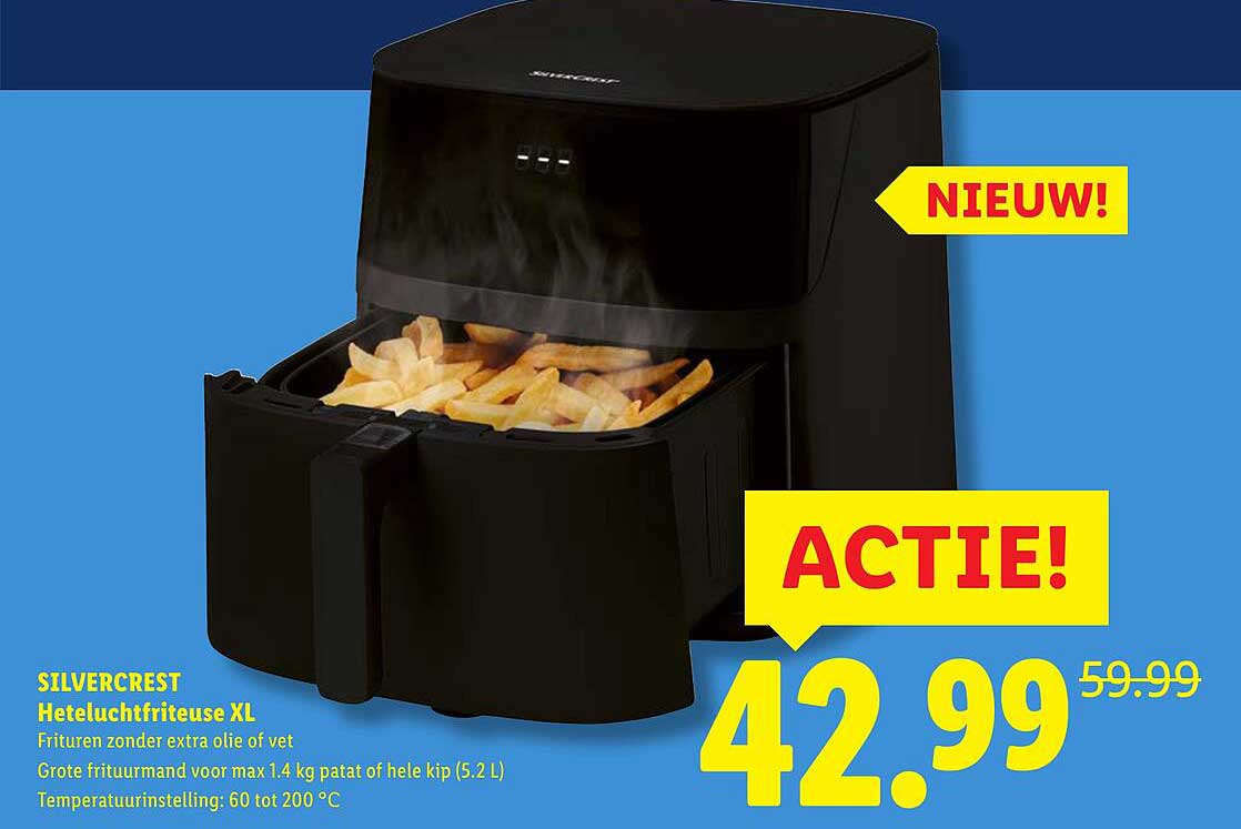 SILVERCREST Heteluchtfriteuse XL