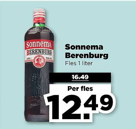Sonnema Berenburg Fles 1 liter