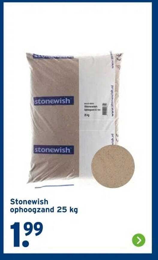 Stonewish ophoogzand 25 kg