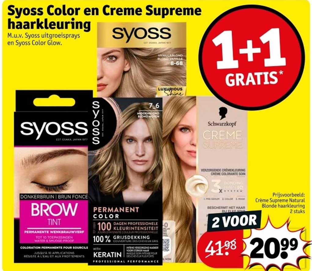 Syoss Color en Creme Supreme haarkleuring