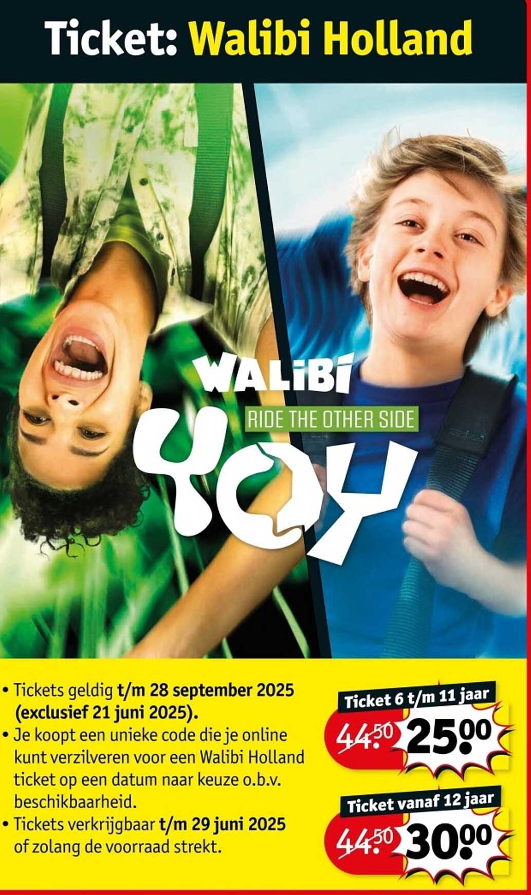 Ticket: Walibi Holland
