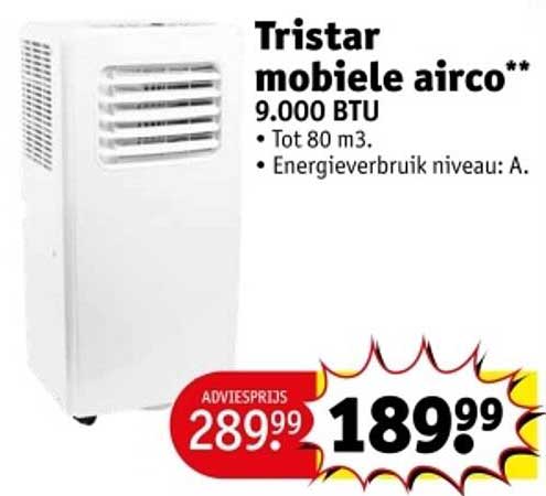 Tristar mobiele airco** 9.000 BTU