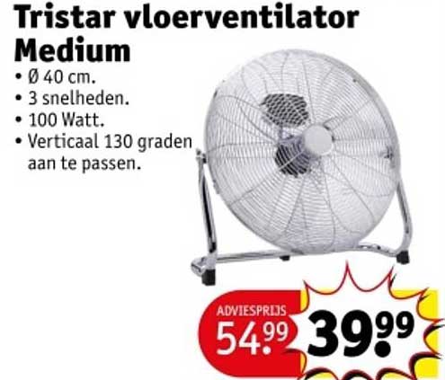 Tristar vloerventilator Medium