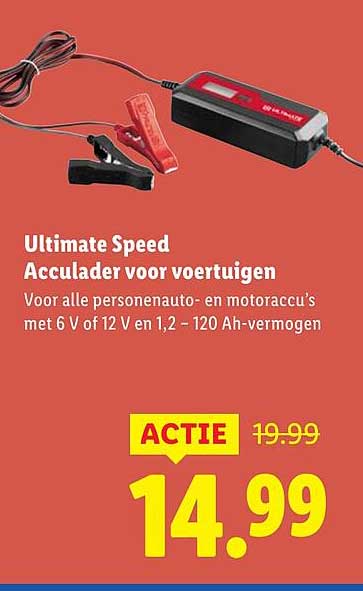 Ultimate Speed Acculader voor voertuigen