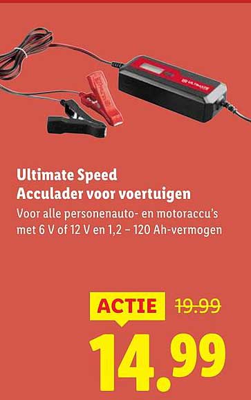 Ultimate Speed Acculader voor voertuigen