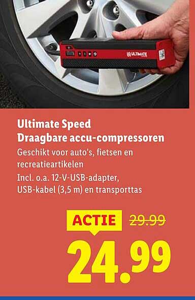 Ultimate Speed Draagbare accu-compressoren
