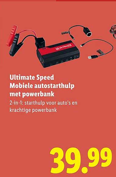 Ultimate Speed Mobiele autosarthulp met powerbank