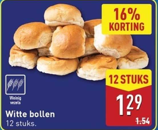 Witte bollen 12 stuks.