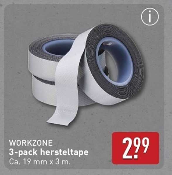 WORKZONE 3-pack hersteltape