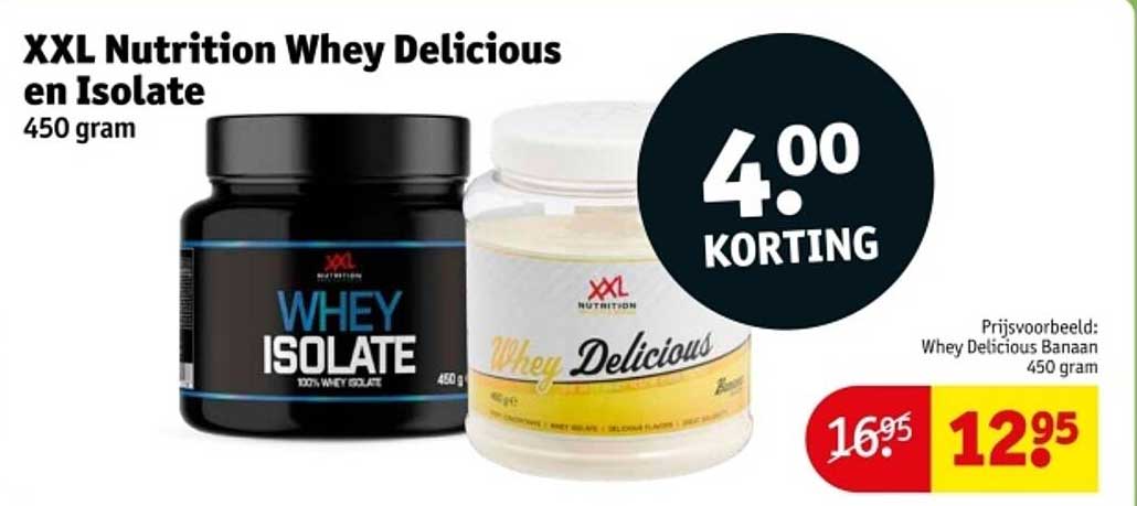 XXL Nutrition Whey Delicious en Isolate 450 gram