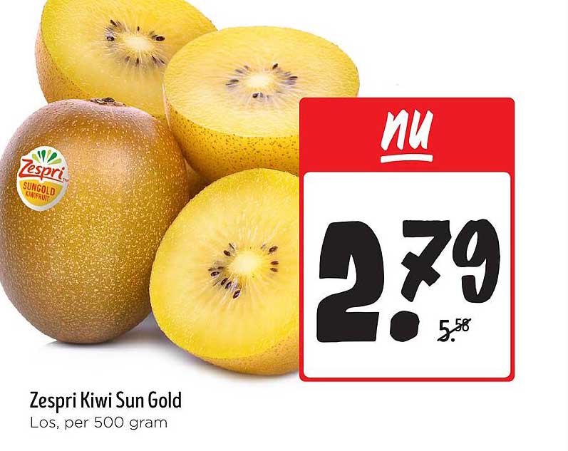 Zespri Kiwi Sun Gold, Los, per 500 gram