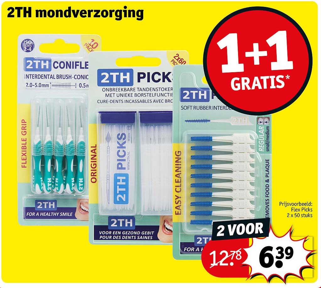 2TH mondverzorging 1+1 gratis