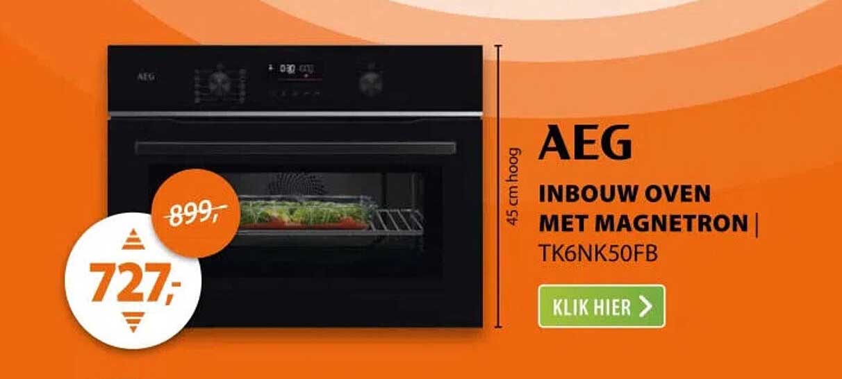 AEG INBOUW OVEN MET MAGNETRON TK6NK50FB
