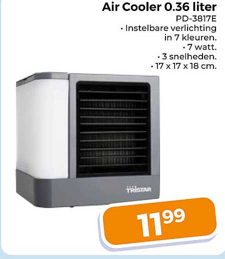 Air Cooler 0.36 liter PD-3817E