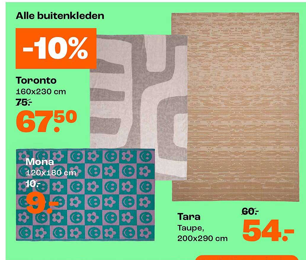Alle buitenkleden -10%