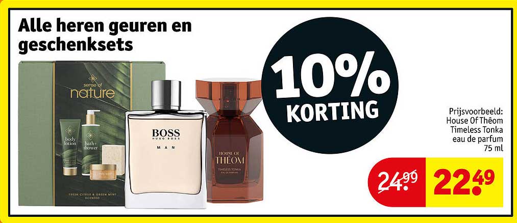 Alle heren geuren en geschenksets 10% KORTING