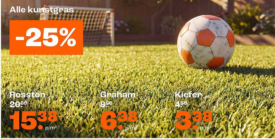 Alle kunstgras -25%