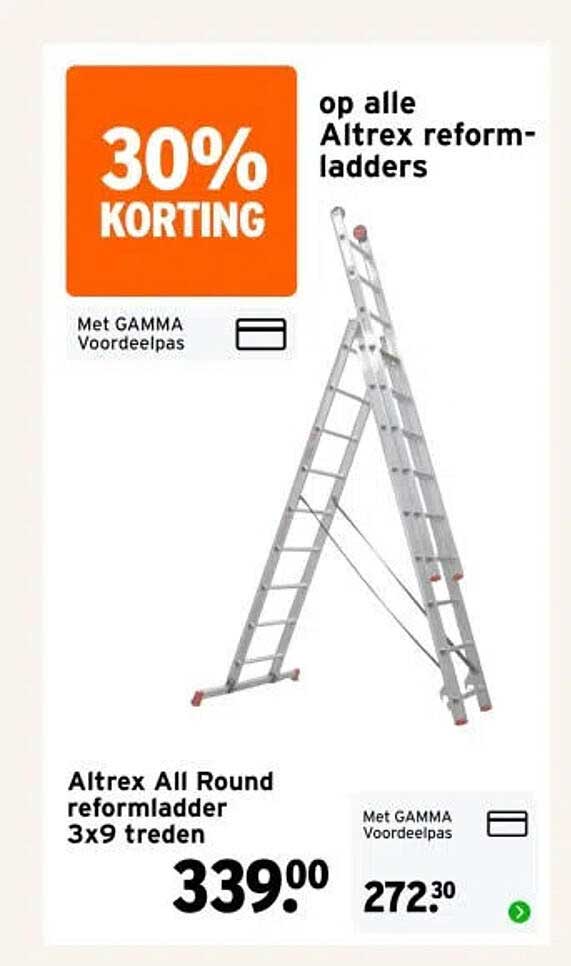 Altrex All Round reformladder 3x9 treden