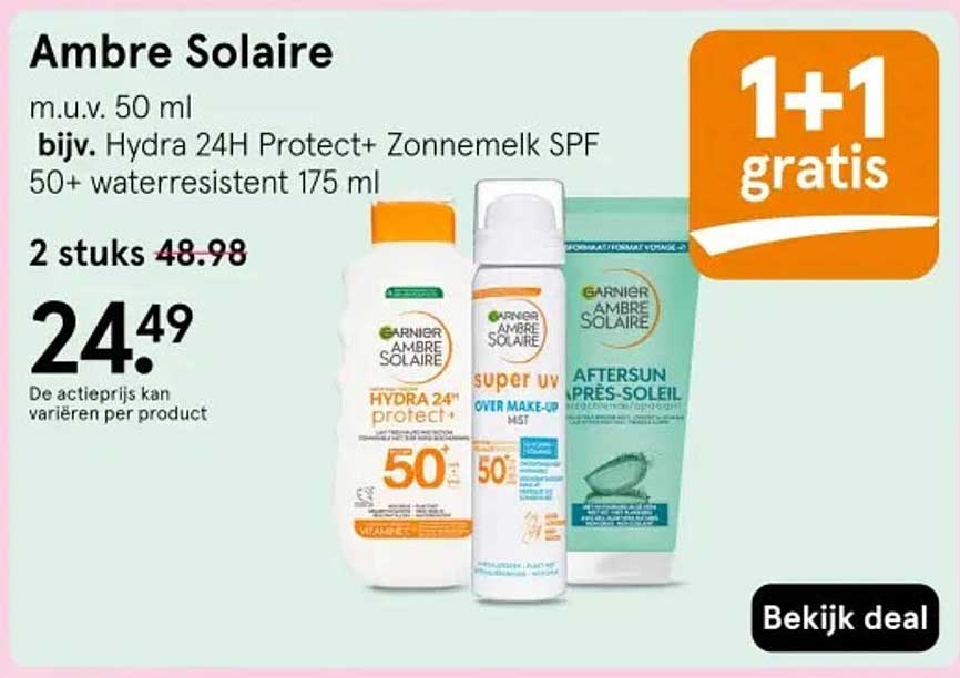 Ambre Solaire 1+1 gratis