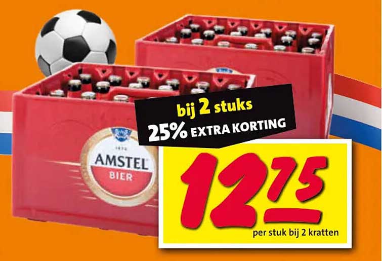 Amstel bier 2e halve prijs