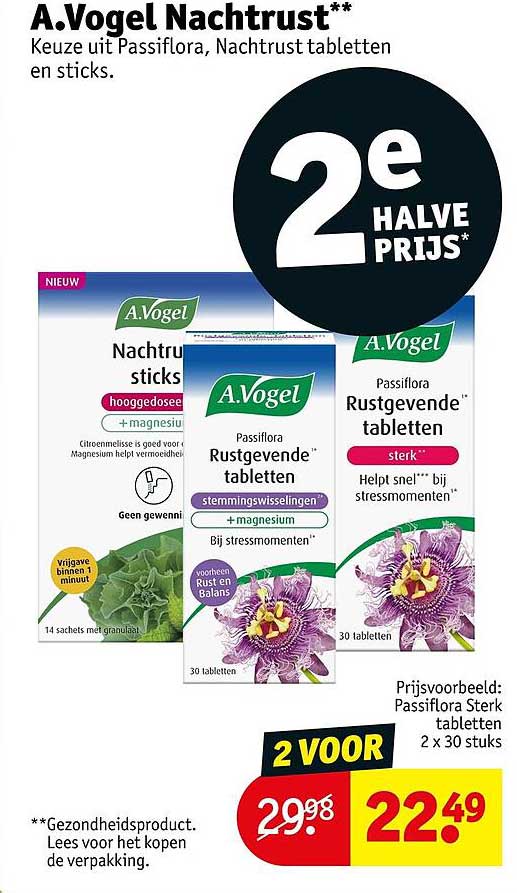 A.Vogel Nachtrust** 2e halve prijs