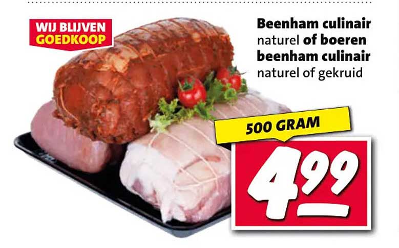 Beenham culinair naturel of boeren beenham culinair naturel of gekruid