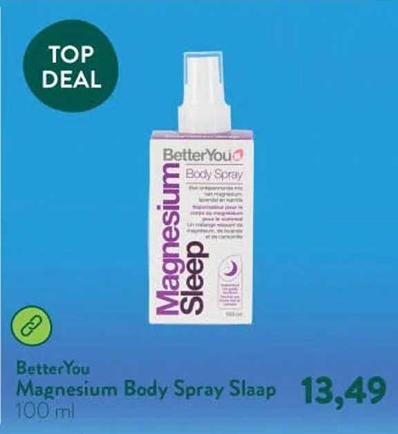 BetterYou Magnesium Body Spray Slaap 100 ml