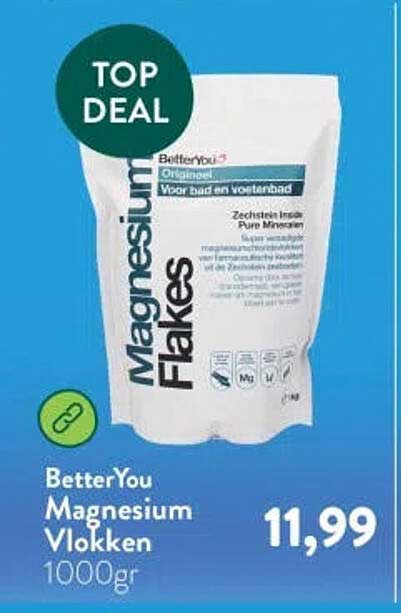 BetterYou Magnesium Vlokken 1000gr