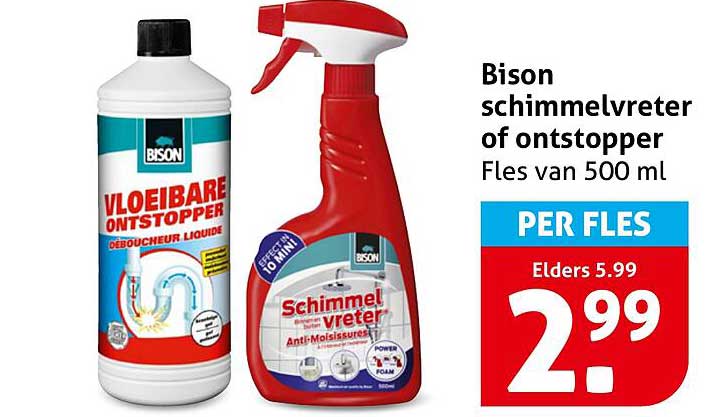 Bison schimmelvreter of ontstopper Fles van 500 ml PER FLES