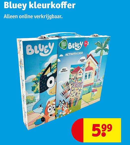 Bluey kleurkoffer