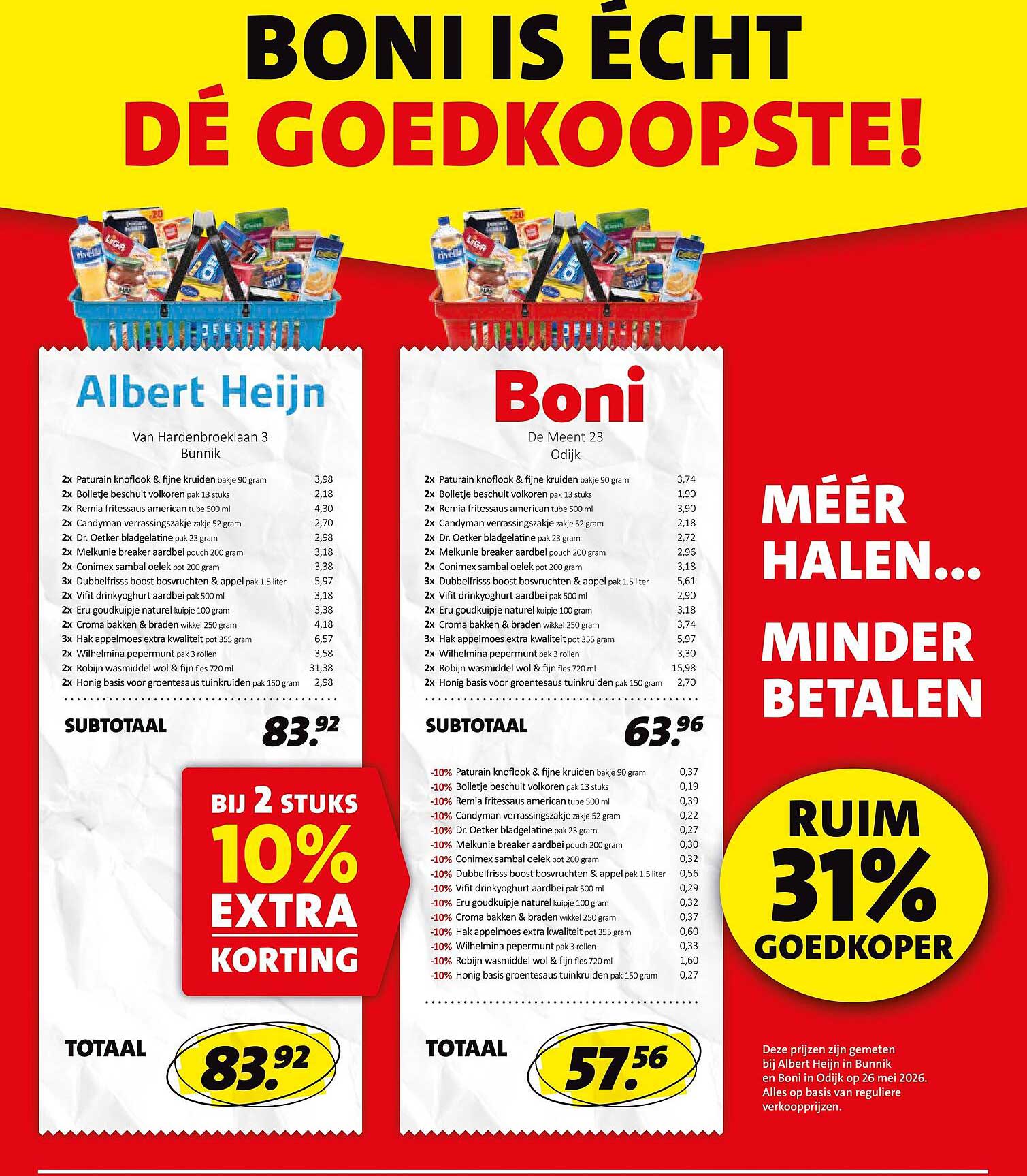 BONI IS ÉCHT DE GOEDKOOPSTE!