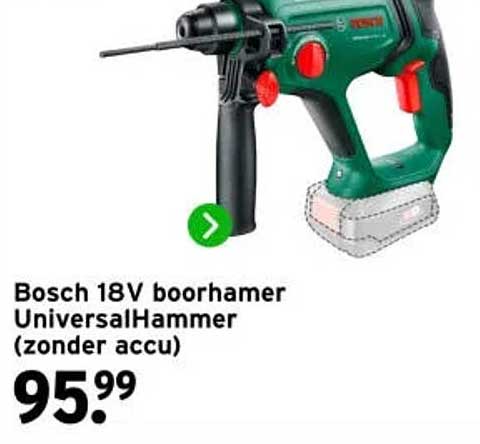 Bosch 18V boorhamer UniversalHammer (zonder accu)