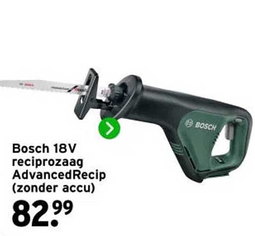 Bosch 18V reciprozaag AdvancedRecip (zonder accu)