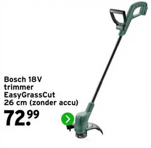 Bosch 18V trimmer EasyGrassCut 26 cm (zonder accu)