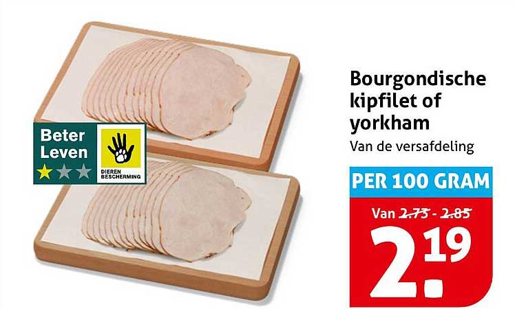Bourgondische kipfilet of yorkham