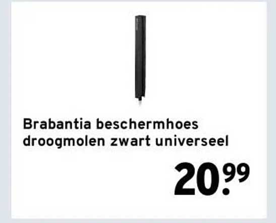 Brabantia beschermhoes droogmolen zwart universeel