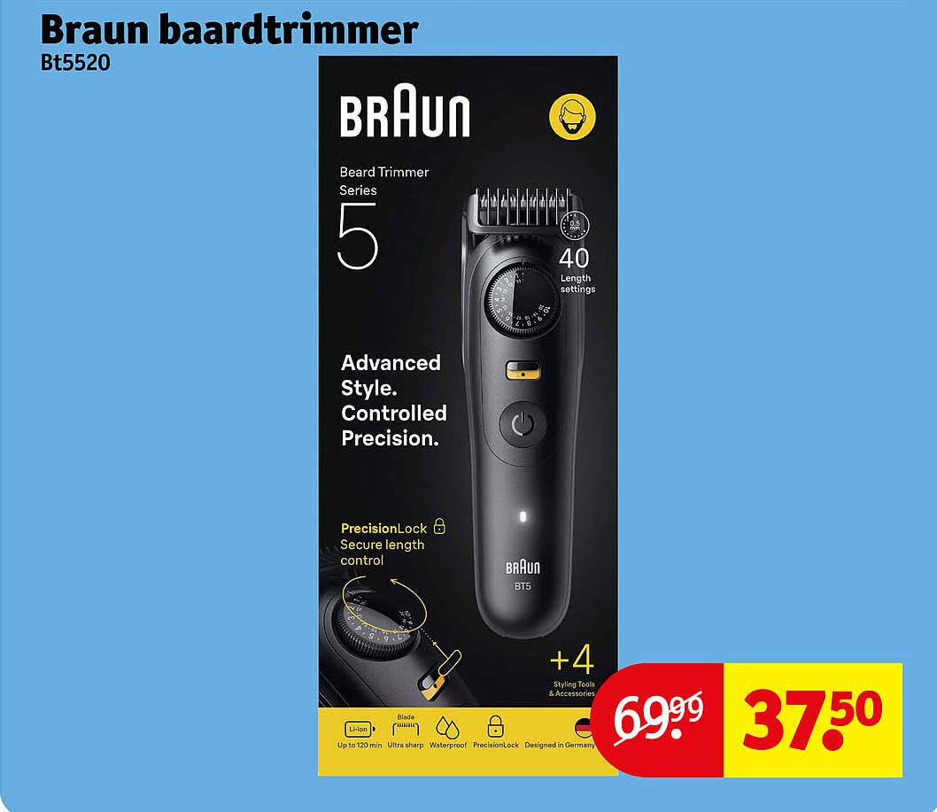 Braun baardtrimmer Bt5520