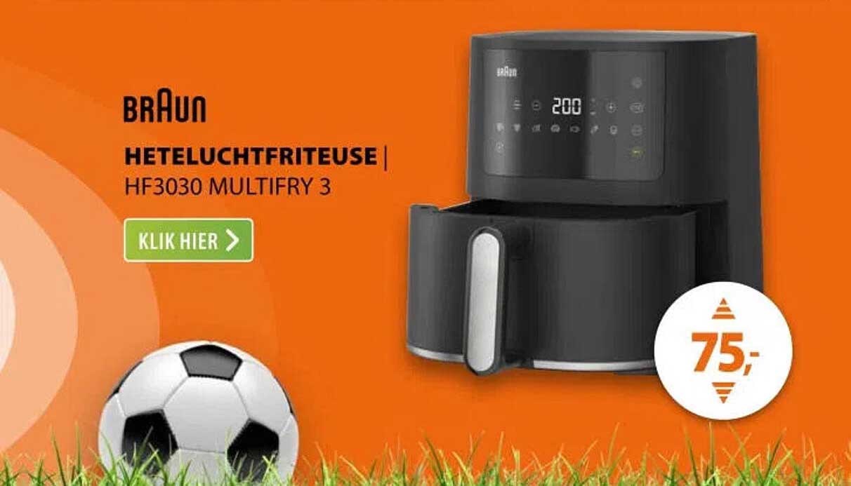 BRAUN HETELUCHTFRITEUSE | HF3030 MULTIFRY 3 KLIK HIER