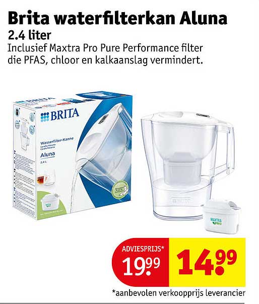 Brita waterfilterkan Aluna 2.4 liter