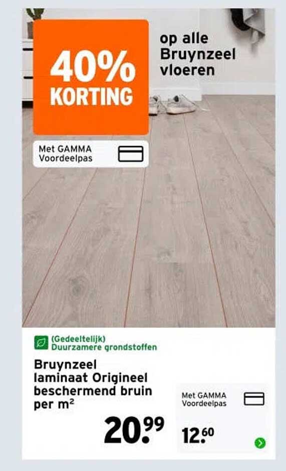 Bruynzeel laminaat Origineel beschermend bruin per m² 40% KORTING