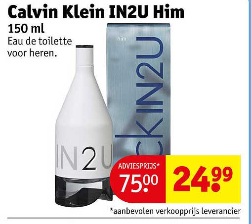 Calvin Klein IN2U Him 150 ml Eau de toilette voor heren